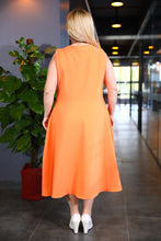 Load image into Gallery viewer, Big Size Orange Dress
