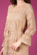 Load image into Gallery viewer, Banded Waist Beige Dress