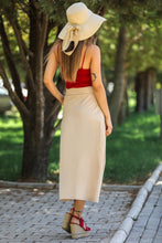 Load image into Gallery viewer, Buttoned Front Stone Skirt