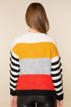 Load image into Gallery viewer, Blocked-Color Coral Tricot Sweatshirt