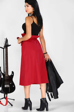 Load image into Gallery viewer, Front Buttoned Red Skirt
