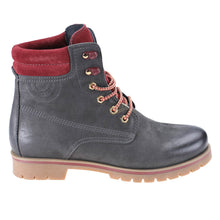 Load image into Gallery viewer, Men's Anthracite Claret Red Leather Worker Boots