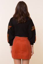 Load image into Gallery viewer, Front Buttoned Short Tile Red Skirt