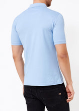 Load image into Gallery viewer, Men's Basic Blue Polo Neck T-Shirt