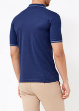 Load image into Gallery viewer, Men's Basic Indigo Polo Neck T-Shirt